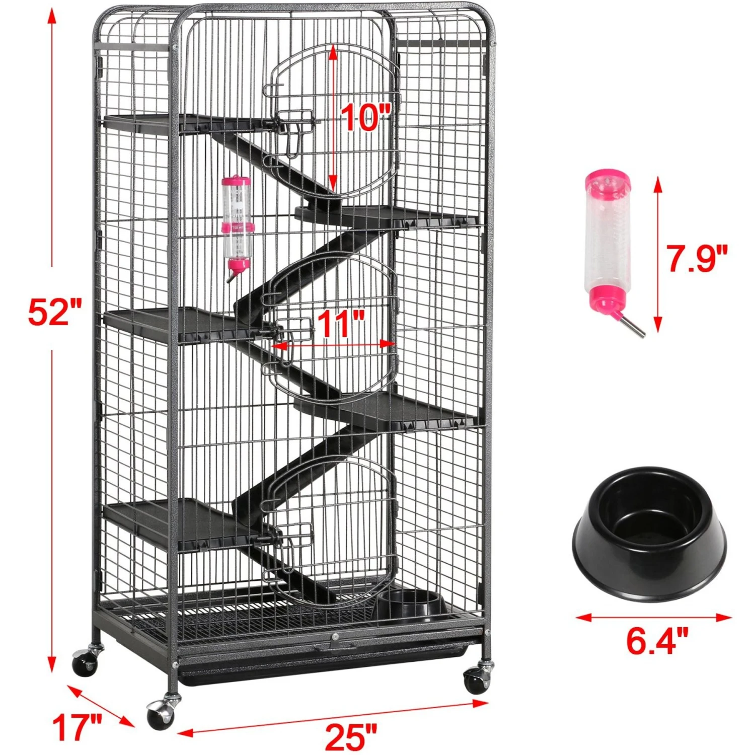 Yaheetech 52-in Small Animal Pet Cage 3 Yaheetech 52-in Small Animal Pet Cage - Image 3