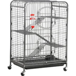 Yaheetech 37-in Small Animal Pet Cage, Black