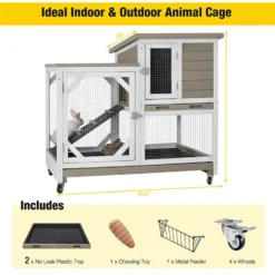 Aivituvin Indoor Rabbit Hutch With Pull-Out Tray, Large 8 Aivituvin Indoor Rabbit Hutch With Pull-Out Tray, Large -MiniMates Shop 631870 PT2. AC SS1800 V1662159507