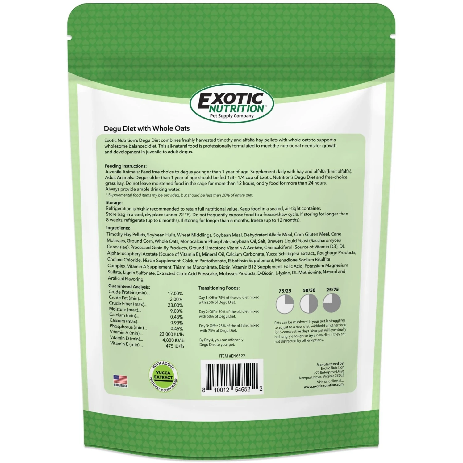 Exotic Nutrition Degu Diet Food 5 Exotic Nutrition Degu Diet Food - Image 5