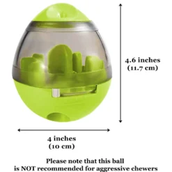 SunGrow Rabbit & Guinea Pig Slow Feeder Treat Dispensing Ball, Small Pet Mental Stimulation Toy -MiniMates Shop 667270 PT5. AC SS1800 V1680882178