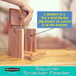 Pennington Cedar Squirrel Snacker Feeder 12 Pennington Cedar Squirrel Snacker Feeder -MiniMates Shop 679262 PT5. AC SS1800 V1666130038
