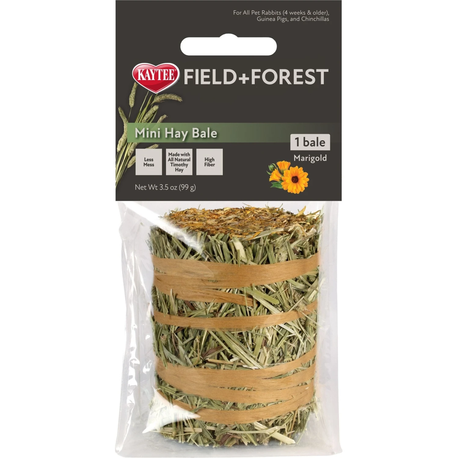Field+Forest By Kaytee Mini Hay Bales Marigold Small Pet Hay, 3.5-oz Bag 1 Field+Forest By Kaytee Mini Hay Bales Marigold Small Pet Hay, 3.5-oz Bag