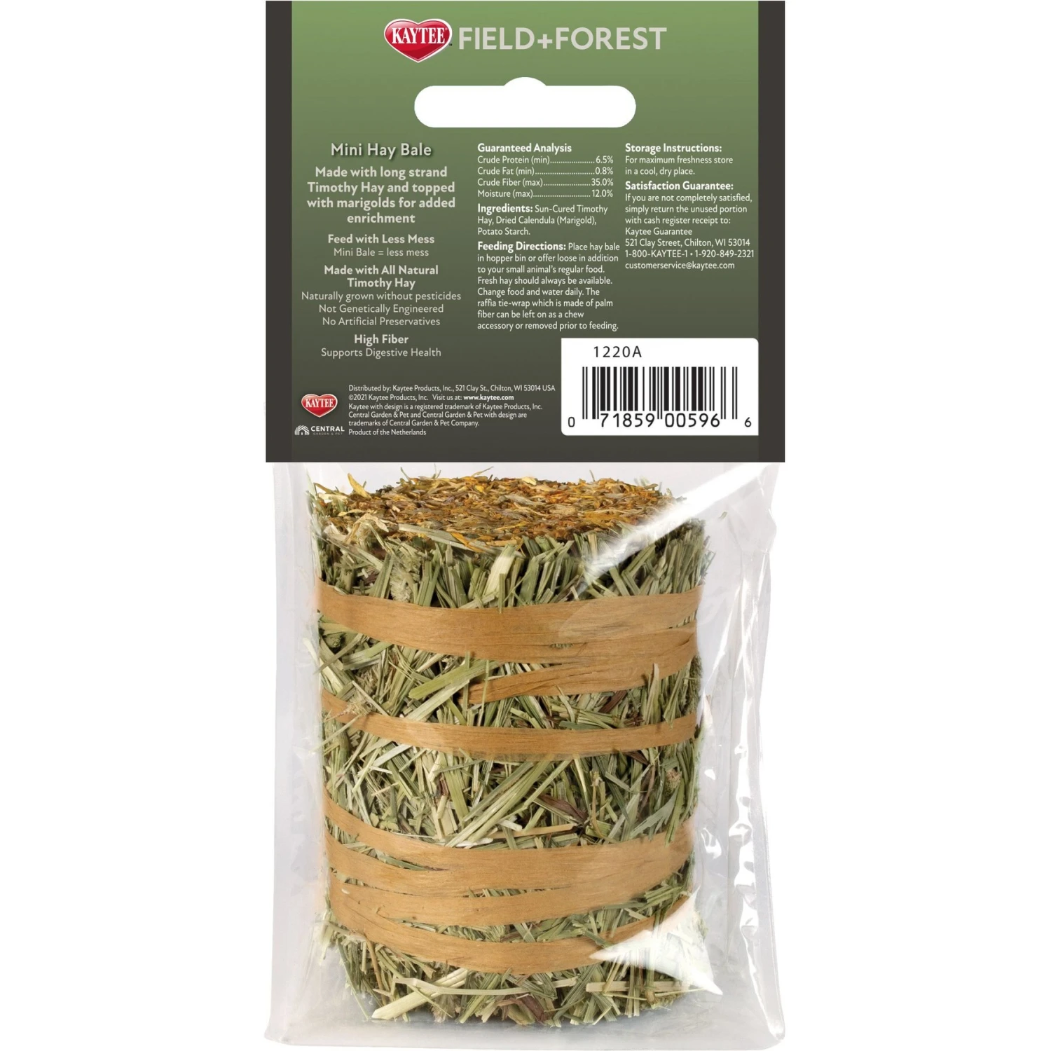 Field+Forest By Kaytee Mini Hay Bales Marigold Small Pet Hay, 3.5-oz Bag 2 Field+Forest By Kaytee Mini Hay Bales Marigold Small Pet Hay, 3.5-oz Bag - Image 2
