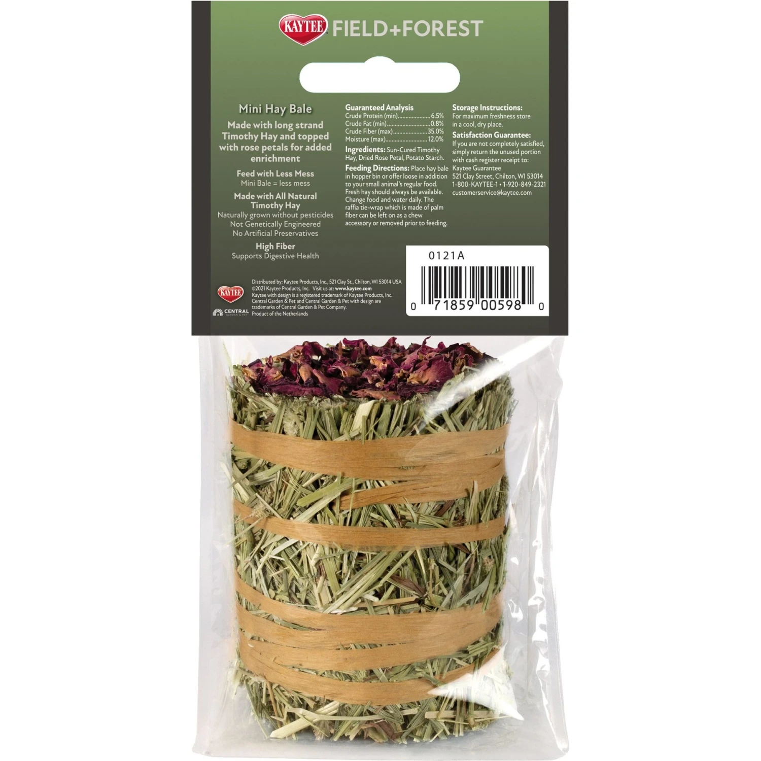 Field+Forest By Kaytee Mini Hay Bales Rose Small Pet Hay, 3.5-oz Bag 2 Field+Forest By Kaytee Mini Hay Bales Rose Small Pet Hay, 3.5-oz Bag - Image 2