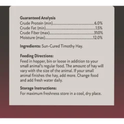 Field+Forest By Kaytee 1st Cut Timothy Small Pet Hay, 90-oz Box -MiniMates Shop 690094 PT4. AC SS1800 V1669398250