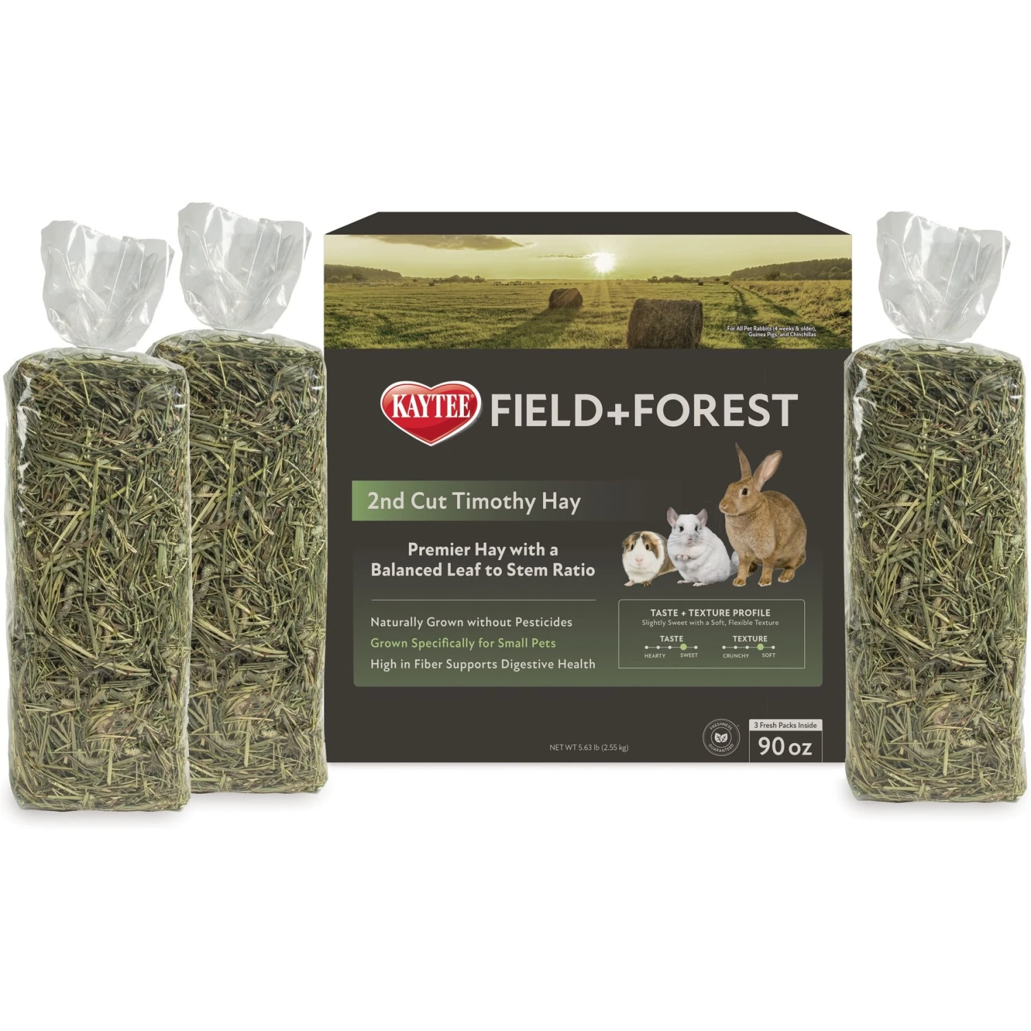 Field+Forest By Kaytee 2nd Cut Timothy Small Pet Hay, 90-oz Box 3 Field+Forest By Kaytee 2nd Cut Timothy Small Pet Hay, 90-oz Box - Image 3