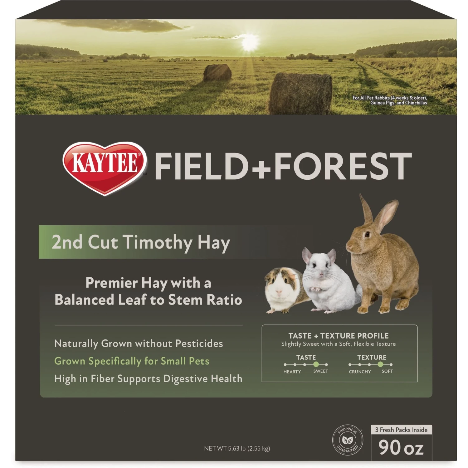 Field+Forest By Kaytee 2nd Cut Timothy Small Pet Hay, 90-oz Box 4 Field+Forest By Kaytee 2nd Cut Timothy Small Pet Hay, 90-oz Box - Image 4