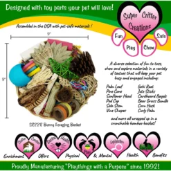 Super Bird Creations Foraging Basket Small Pet Toy 6 Super Bird Creations Foraging Basket Small Pet Toy -MiniMates Shop 691398 PT2. AC SS1800 V1667353831