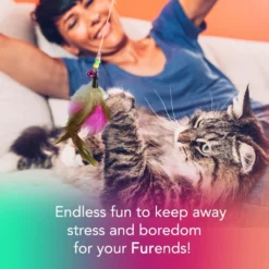 SunGrow Enrichment Toys For Cat & Ferret, Variety Pack With Crinkle, Mice & Bell Balls, Scratcher, Tunnel & Teaser Wand, 30 Count -MiniMates Shop 693206 PT3. AC SS1800 V1669179779