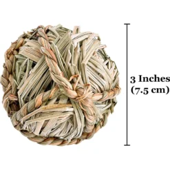 SunGrow Natural Teeth Grinding Small Pet Chew Treat Ball, 3 Count -MiniMates Shop 693238 PT6. AC SS1800 V1669179834