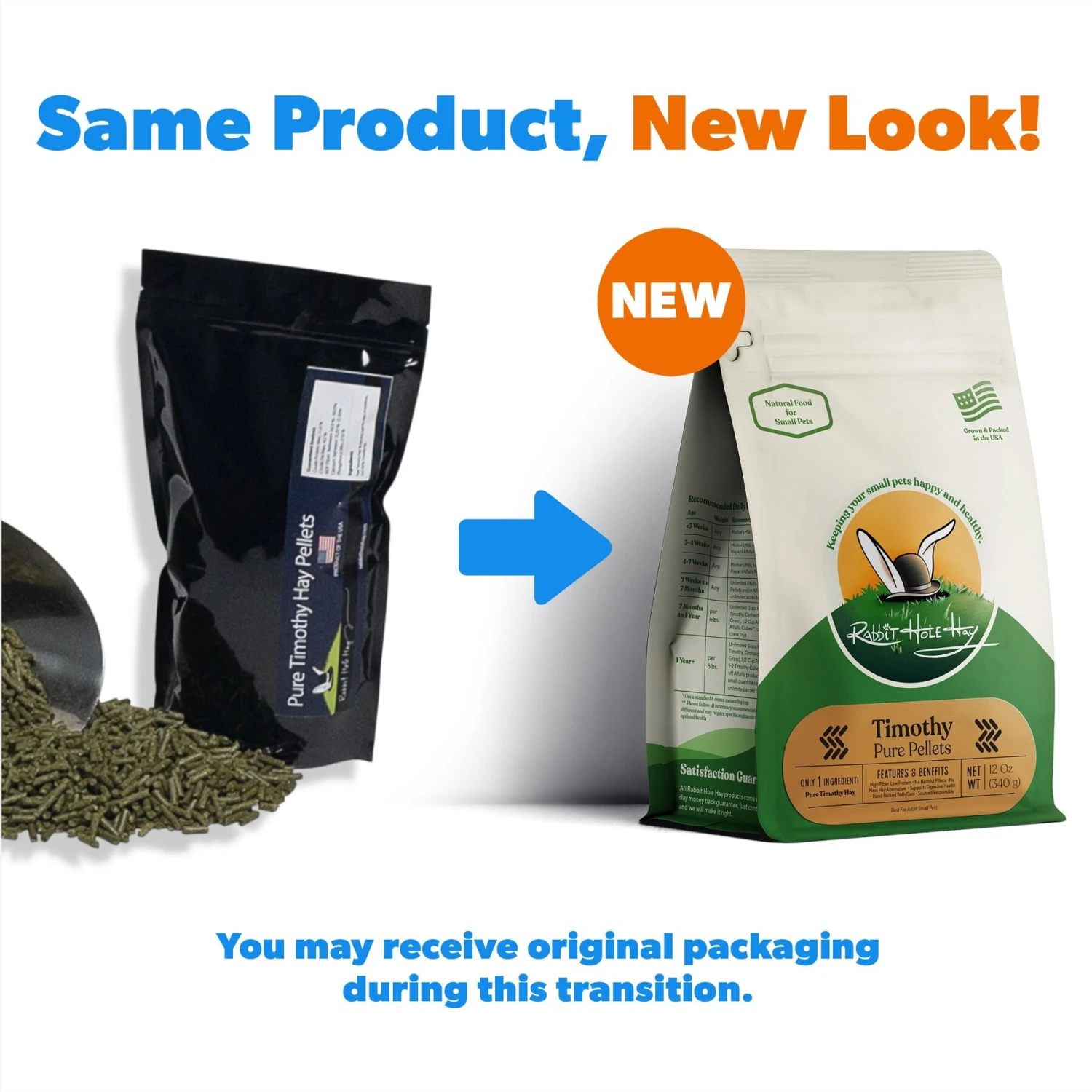 Rabbit Hole Hay All Natural Timothy Pellets Chinchilla & Rabbit Food 2 Rabbit Hole Hay All Natural Timothy Pellets Chinchilla & Rabbit Food - Image 2