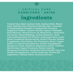 Oxbow Critical Care Herbivore Anise Small-Pet Health Supplement -MiniMates Shop 704782 PT4. AC SS1800 V1668653947