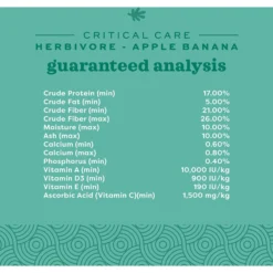Oxbow Critical Care Herbivore Apple-Banana Small-Pet Health Supplement -MiniMates Shop 704798 PT5. AC SS1800 V1668654721