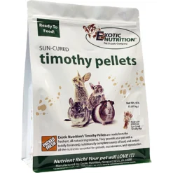 Exotic Nutrition Timothy Pellets Small-Pet Food, 4-lb Bag