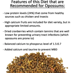 Exotic Nutrition Opossum Complete Small-Pet Food, 4-lb Bag -MiniMates Shop 721814 PT4. AC SS1800 V1670266525