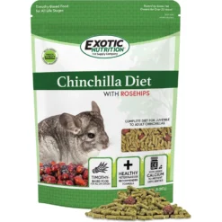 Exotic Nutrition Chinchilla Diet With Rose Hips Small-Pet Food, 2-lb Bag