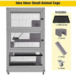 Aivituvin-AIR56 Large Wooden Chinchilla & Ferret Cage, Gray 12 Aivituvin-AIR56 Large Wooden Chinchilla & Ferret Cage, Gray -MiniMates Shop 731006 PT5. AC SS1800 V1670016915