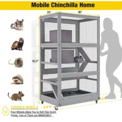 Aivituvin-AIR56 Large Wooden Chinchilla & Ferret Cage, Gray 13 Aivituvin-AIR56 Large Wooden Chinchilla & Ferret Cage, Gray -MiniMates Shop 731006 PT6. AC SS1800 V1670016915