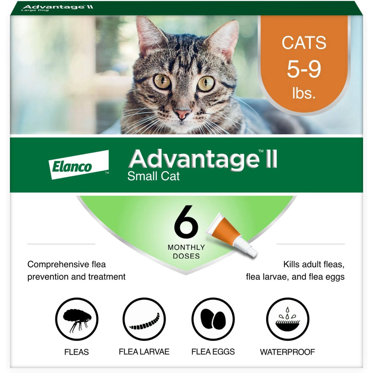 Advantage II Flea Spot Treatment For Cats, 5-9 Lbs, & Ferrets 1 Advantage II Flea Spot Treatment For Cats, 5-9 Lbs, & Ferrets