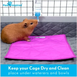Paw Inspired Fleece Cage Liner Small Pet Pee Pads & Bedding, 12x12-in, 3 Count -MiniMates Shop 740998 PT6. AC SS1800 V1671211110