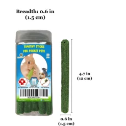 SunGrow Natural Timothy Hay Sticks Rabbit & Guinea Pig Treats, 4.7-in, 20 Count -MiniMates Shop 753030 PT3. AC SS1800 V1692805851