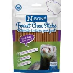 N-Bone Bacon Flavor Chew Sticks Ferret Treat, 1.87-oz Bag