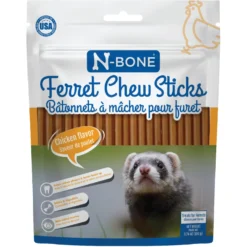 N-Bone Chicken Flavor Chew Sticks Ferret Treat, 3.74-oz Bag