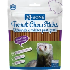 N-Bone Bacon Flavor Chew Sticks Ferret Treat, 3.74-oz Bag