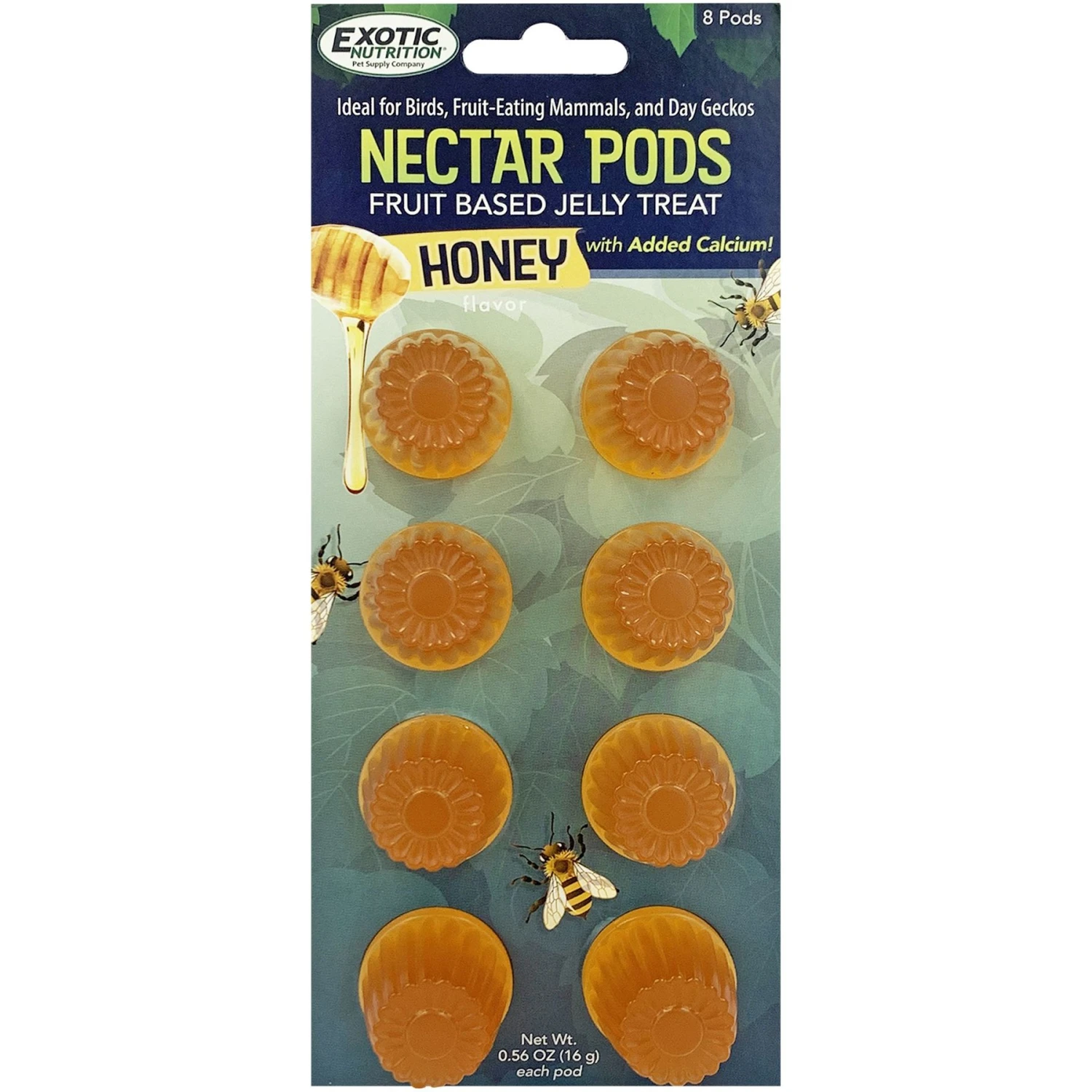 Exotic Nutrition Nectar Pods Honey Small Pet Treats, 16-gm, 8-pack 1 Exotic Nutrition Nectar Pods Honey Small Pet Treats, 16-gm, 8-pack