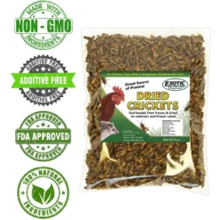Exotic Nutrition Dried Crickets Small Pet Treats, 8-oz Bag 10 Exotic Nutrition Dried Crickets Small Pet Treats, 8-oz Bag -MiniMates Shop 766950 PT3. AC SS1800 V1678904649
