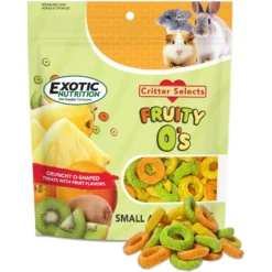 Exotic Nutrition Fruity O's Small Pet Treat, 2.5-oz Bag