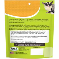 Exotic Nutrition Fruity O's Small Pet Treat, 2.5-oz Bag -MiniMates Shop 767390 PT2. AC SS1800 V1675276226