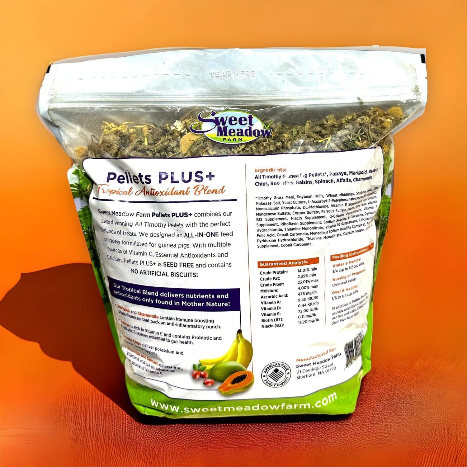 Sweet Meadow Farm Pellets PLUS + Guinea Pig Food 2 Sweet Meadow Farm Pellets PLUS + Guinea Pig Food - Image 2