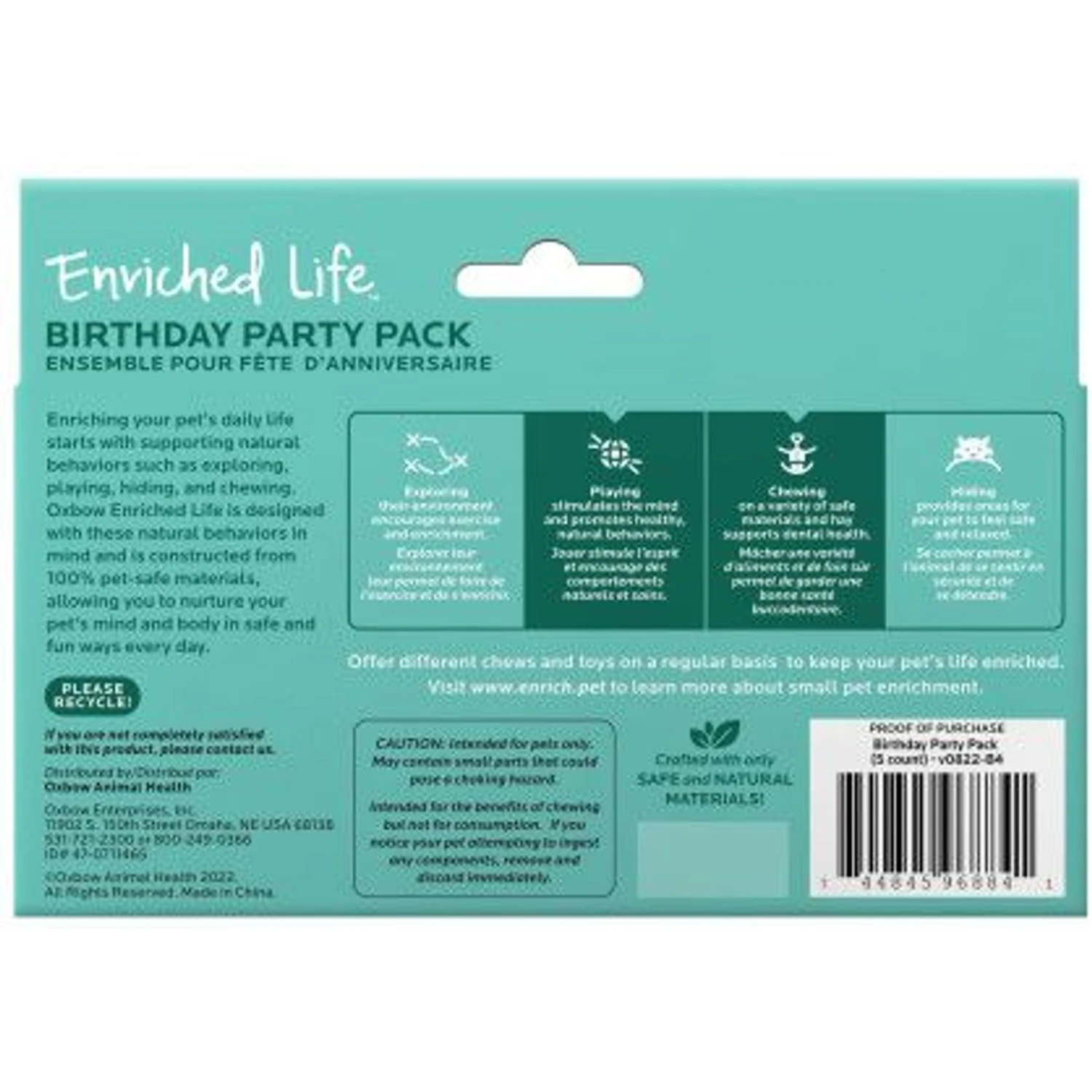 Oxbow Enriched Life Birthday Party Pack Small Pet Toy 2 Oxbow Enriched Life Birthday Party Pack Small Pet Toy - Image 2