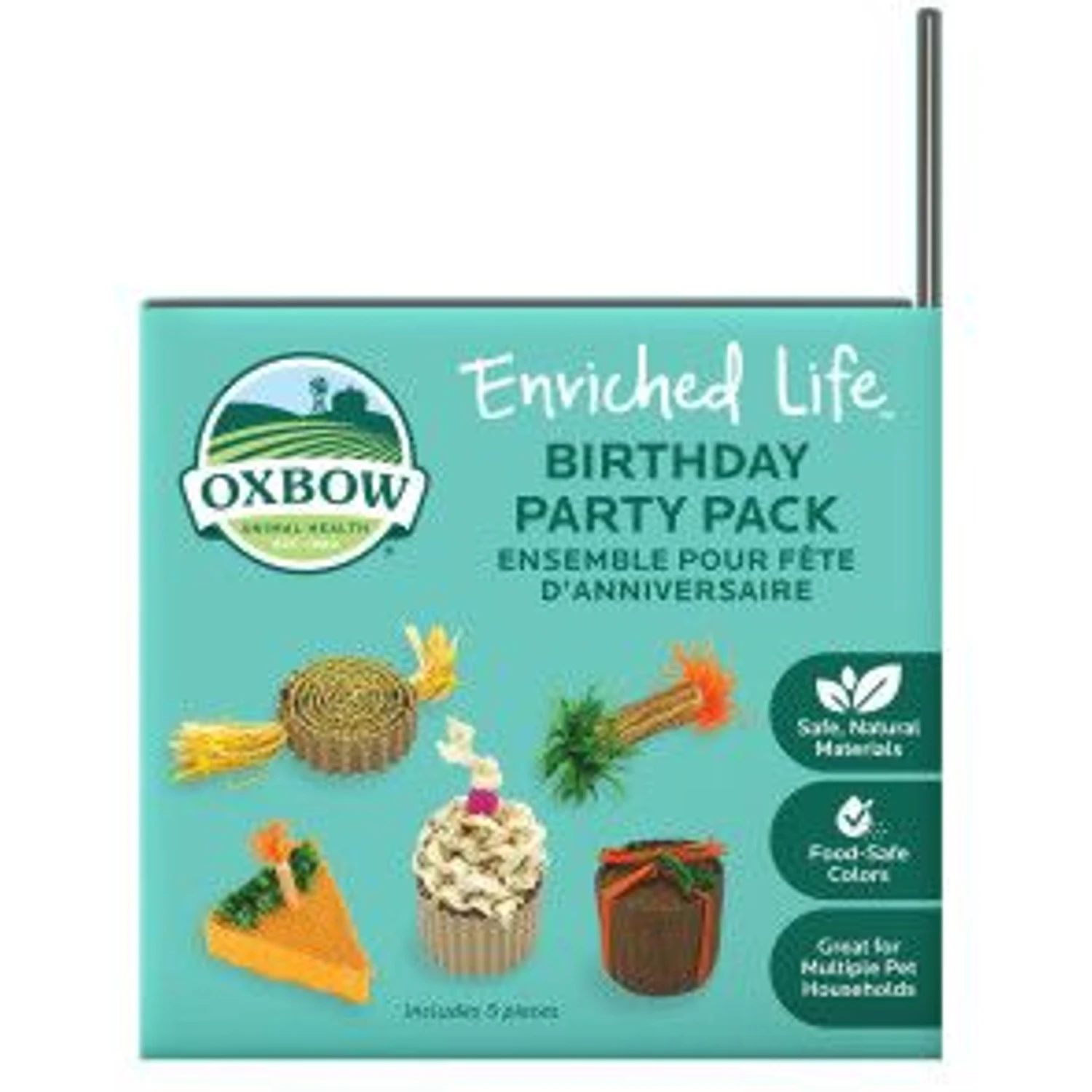 Oxbow Enriched Life Birthday Party Pack Small Pet Toy 4 Oxbow Enriched Life Birthday Party Pack Small Pet Toy - Image 4