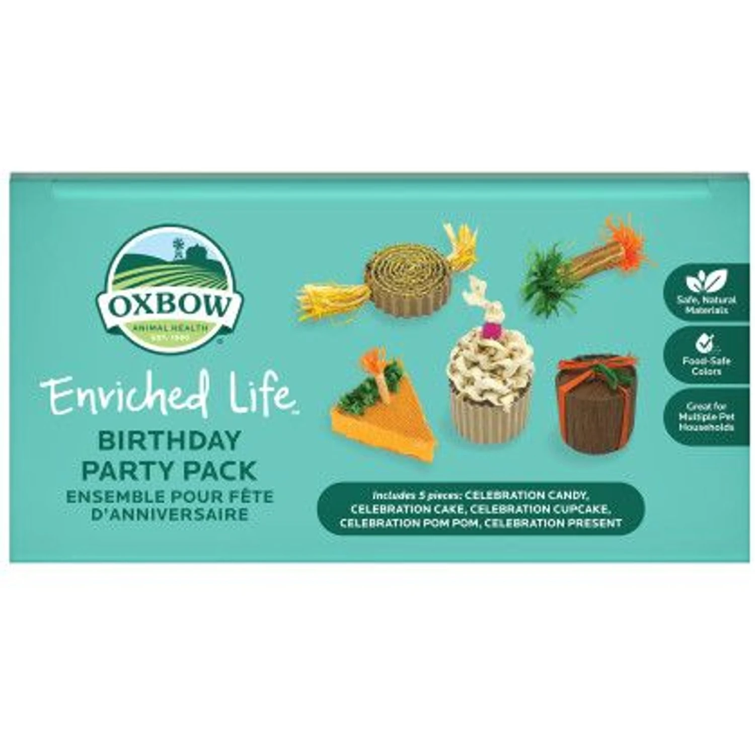 Oxbow Enriched Life Birthday Party Pack Small Pet Toy 5 Oxbow Enriched Life Birthday Party Pack Small Pet Toy - Image 5