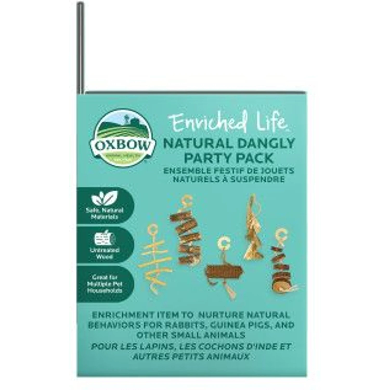 Oxbow Enriched Life Natural Dangly Party Pack Small Pet Toy 3 Oxbow Enriched Life Natural Dangly Party Pack Small Pet Toy - Image 3