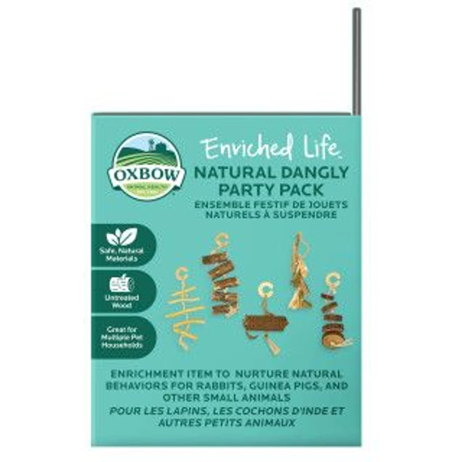 Oxbow Enriched Life Natural Dangly Party Pack Small Pet Toy 4 Oxbow Enriched Life Natural Dangly Party Pack Small Pet Toy - Image 4