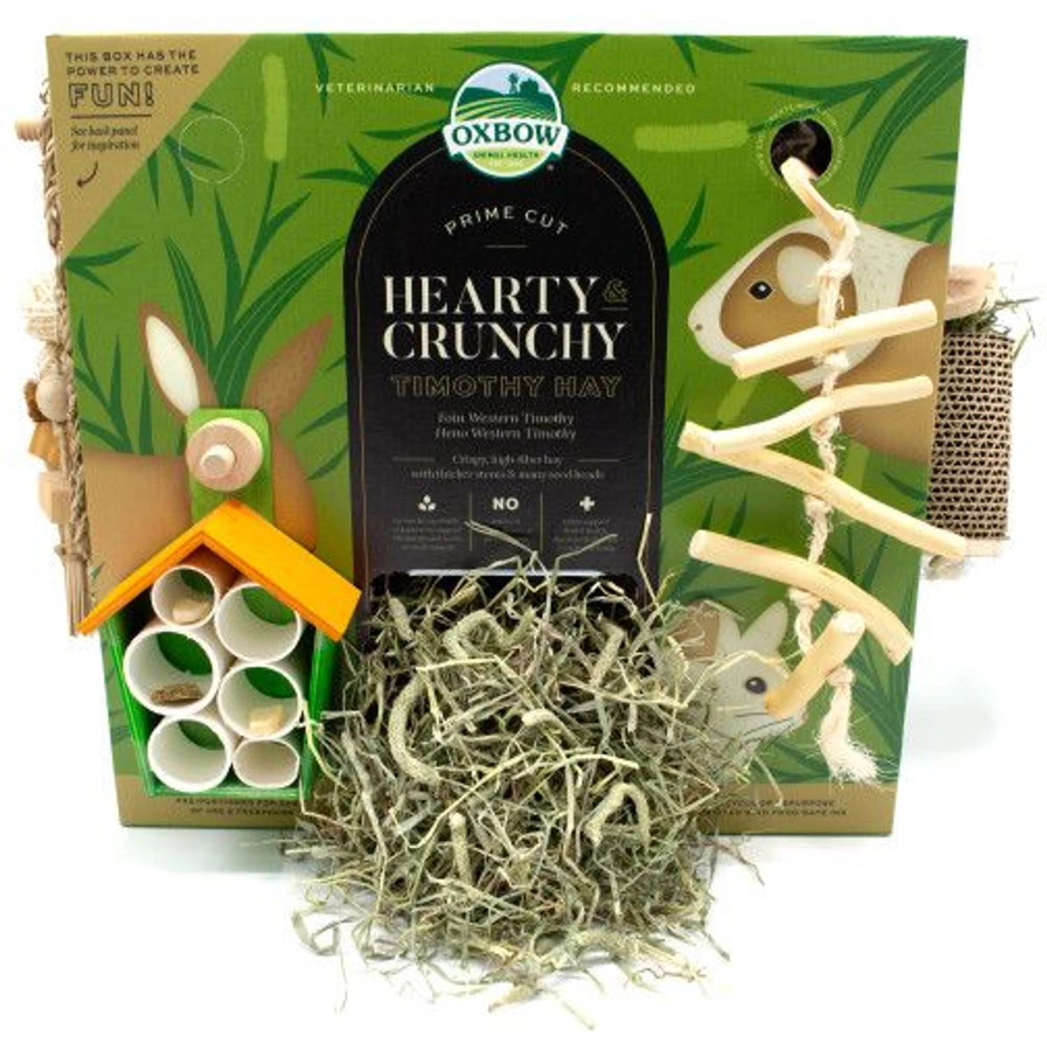 Oxbow Prime Cut Hearty & Crunchy Timothy Hay Small Pet Food, 80-oz Bag 5 Oxbow Prime Cut Hearty & Crunchy Timothy Hay Small Pet Food, 80-oz Bag - Image 5