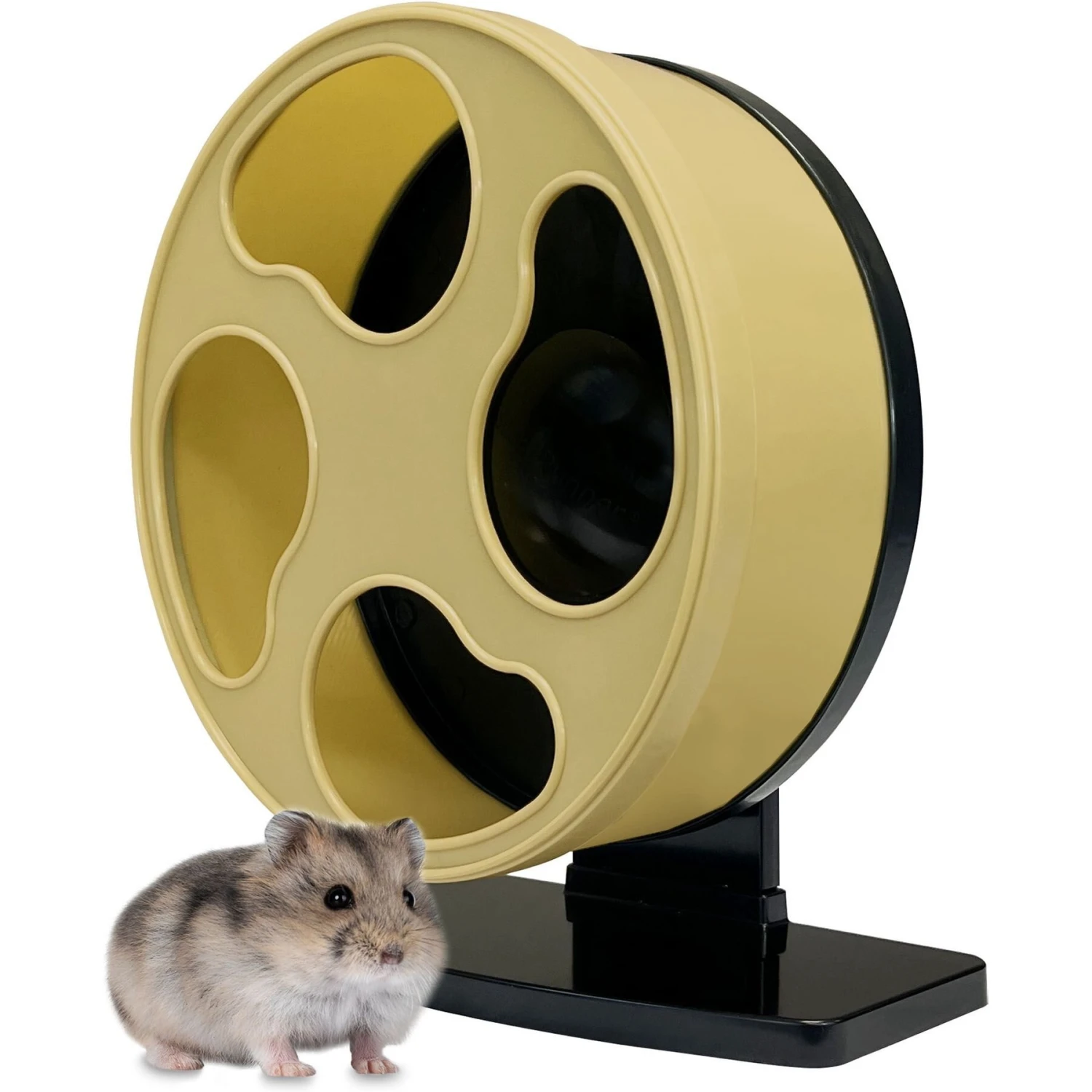 Exotic Nutrition Silent Runner Wheel 9-in Small Pet Toy, Cream 7 Exotic Nutrition Silent Runner Wheel 9-in Small Pet Toy, Cream - Image 7