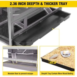 Aivituvin Anti-Chewing Wooden Hamster Cage -MiniMates Shop 922646 PT3. AC SS1800 V1690818483