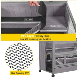 Aivituvin Anti-Chewing Wooden Hamster Cage -MiniMates Shop 922646 PT4. AC SS1800 V1690821661