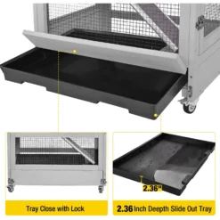 Aivituvin 5 Levels Wooden Small Pet Cage -MiniMates Shop 938486 PT3. AC SS1800 V1692025415