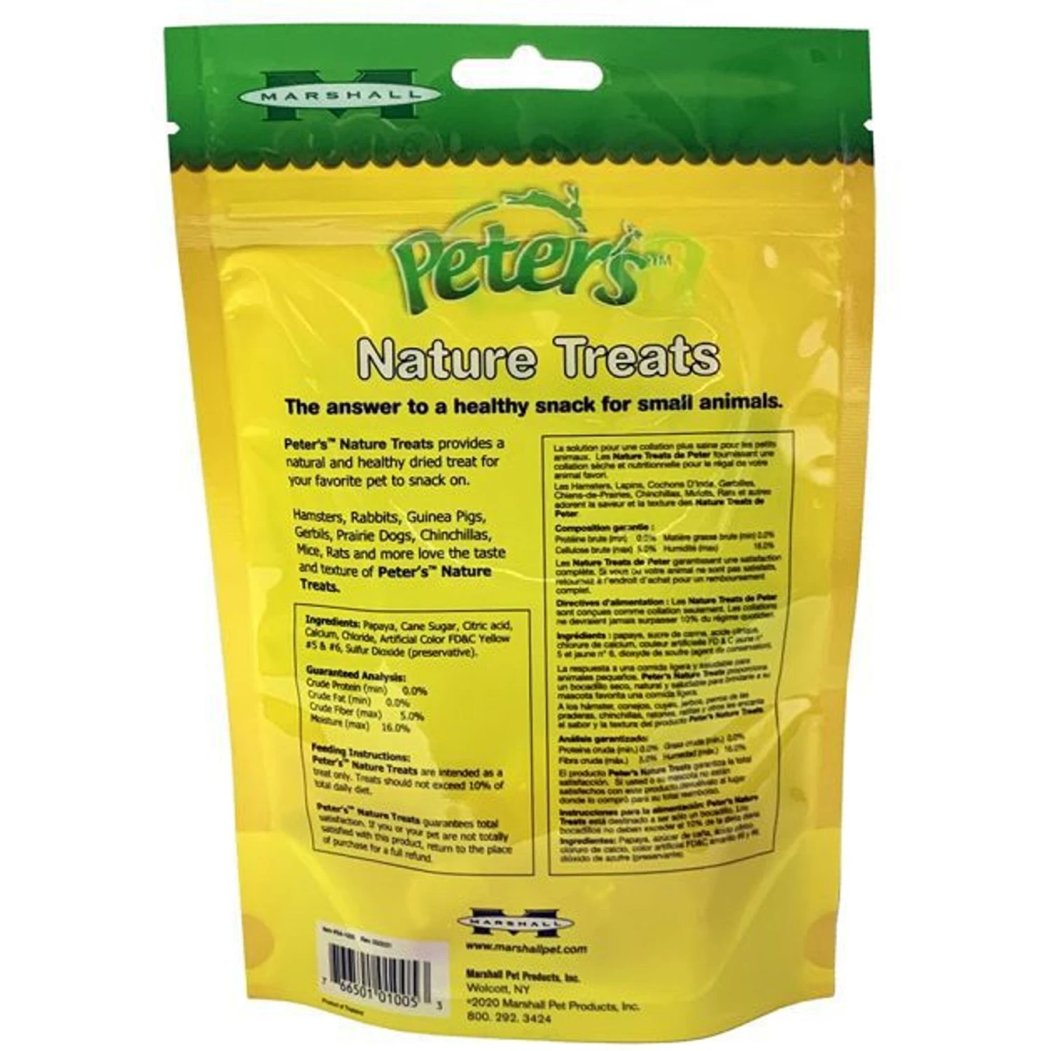 Peter's Papaya Pieces Small Animal Nature Treats 3 Peter's Papaya Pieces Small Animal Nature Treats - Image 3