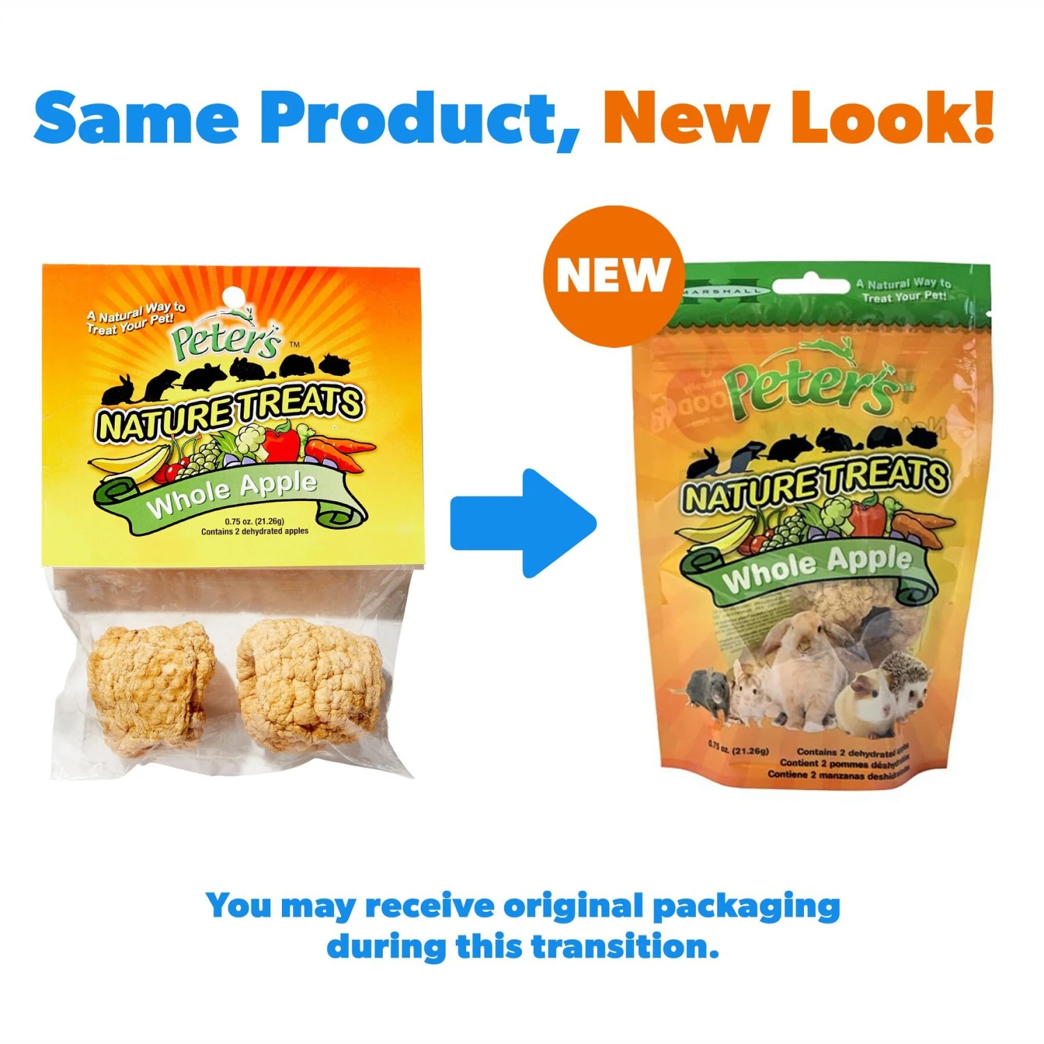 Peter's Whole Apple Small Animal Nature Treats 2 Peter's Whole Apple Small Animal Nature Treats - Image 2