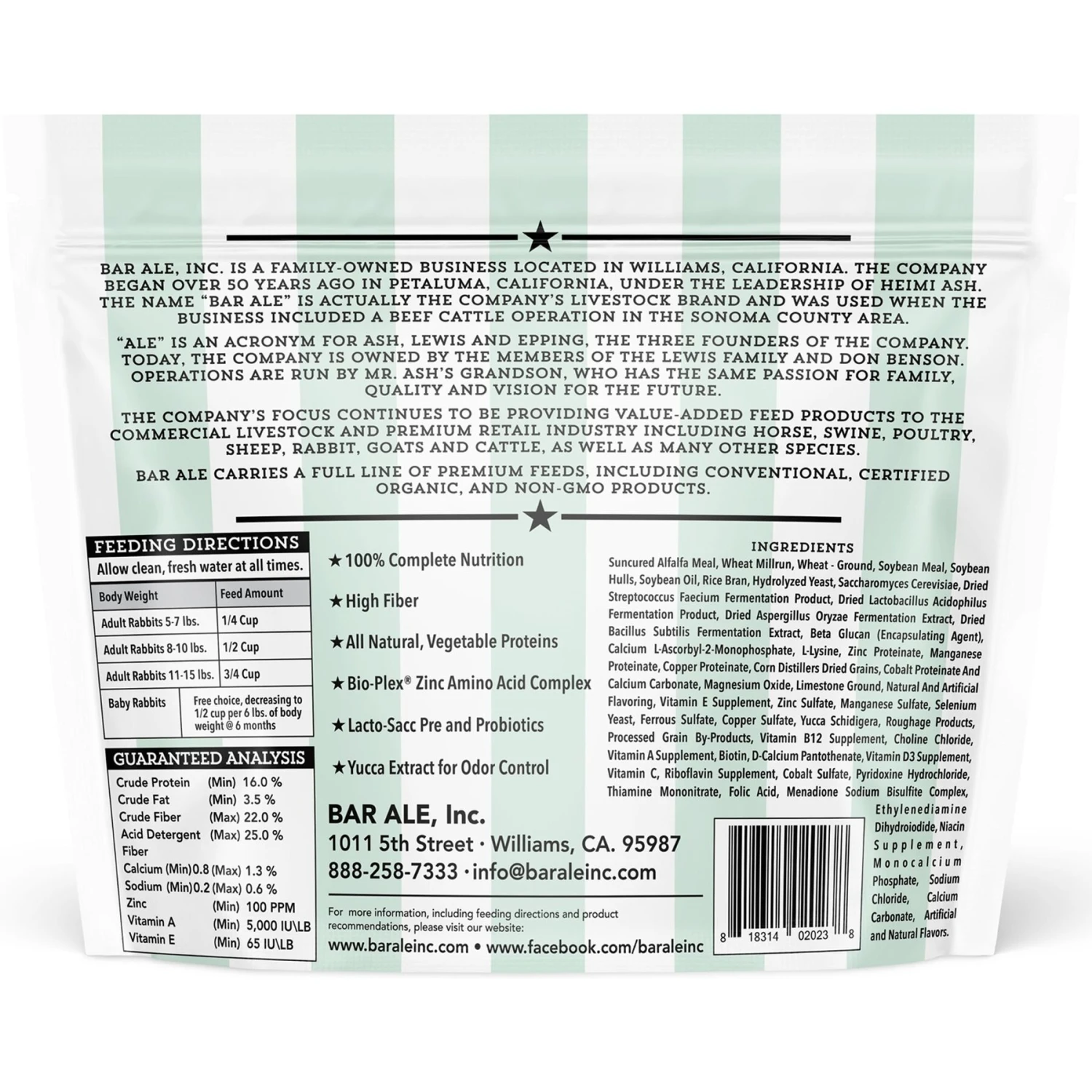 Bar ALE 16% Protein Mini-Pellet Rabbit Food, 10-lb Bag 2 Bar ALE 16% Protein Mini-Pellet Rabbit Food, 10-lb Bag - Image 2