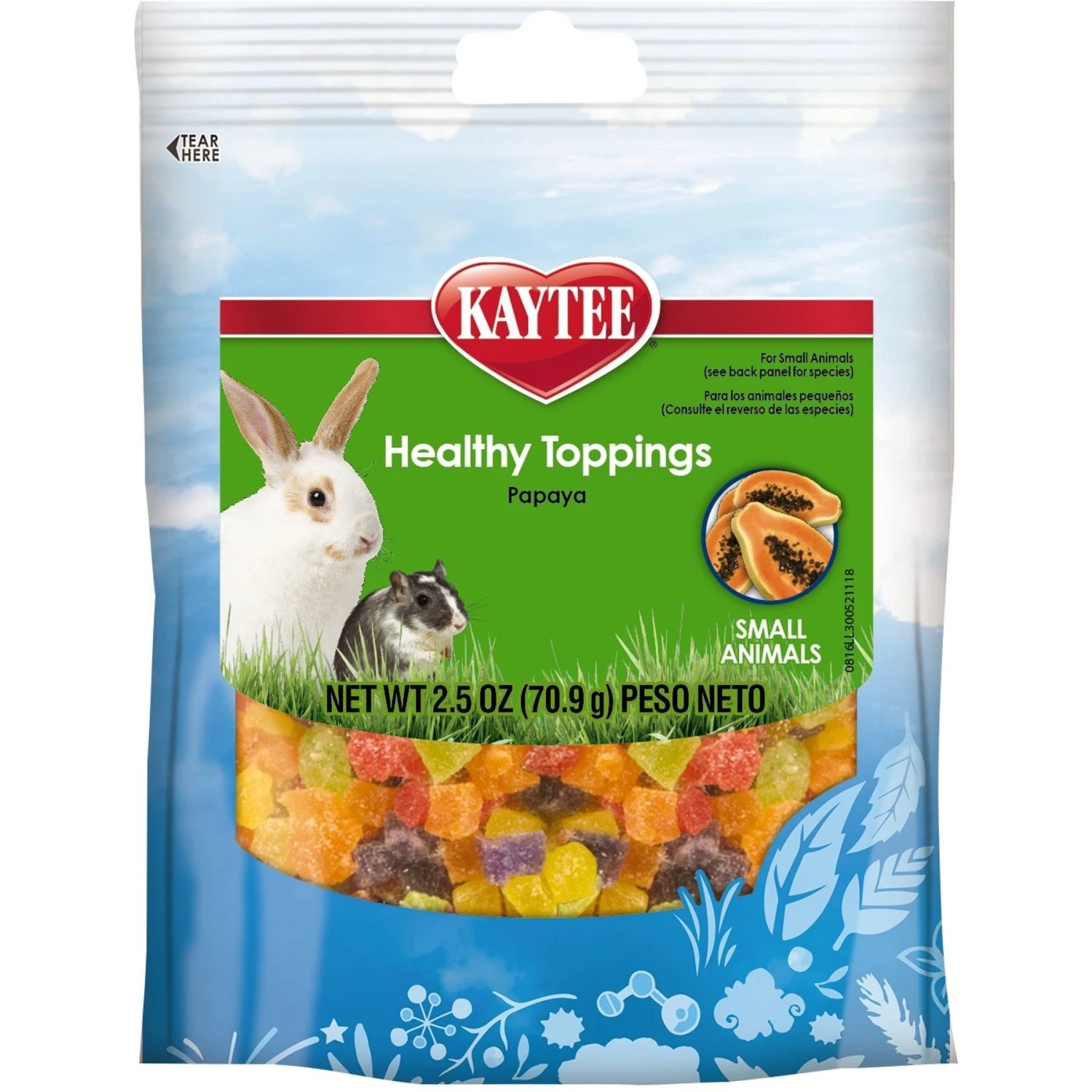 Kaytee Fiesta Healthy Toppings Papaya Small Animal Treats 1 Kaytee Fiesta Healthy Toppings Papaya Small Animal Treats