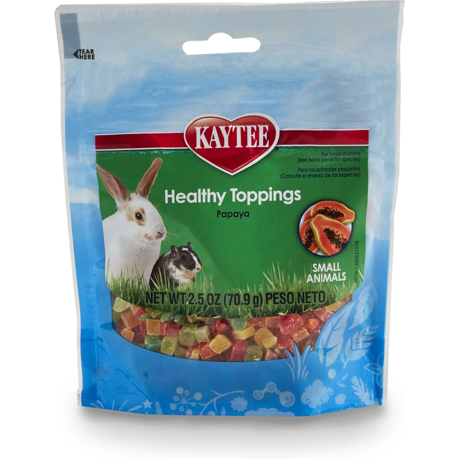 Kaytee Fiesta Healthy Toppings Papaya Small Animal Treats 4 Kaytee Fiesta Healthy Toppings Papaya Small Animal Treats - Image 4
