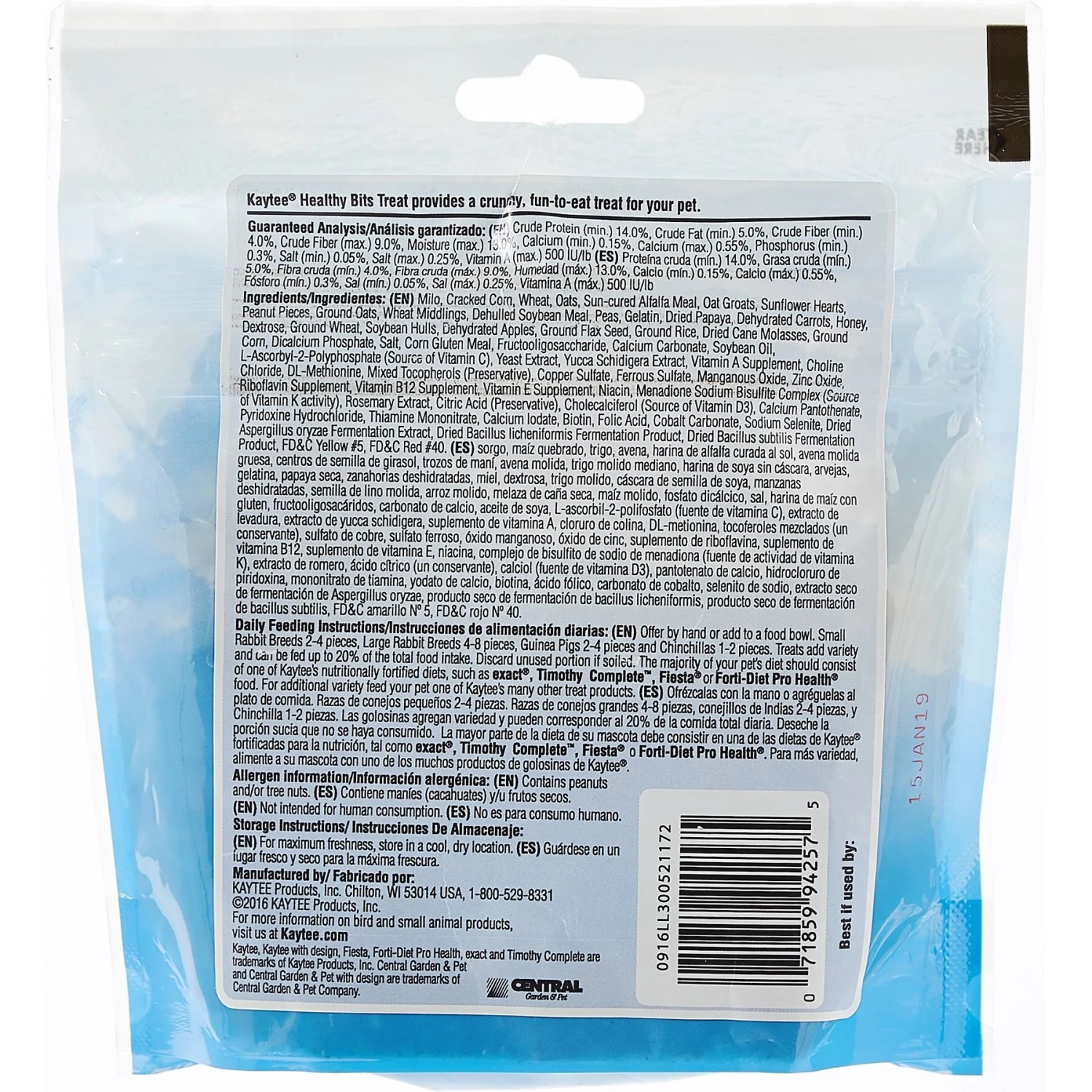 Kaytee Forti-Diet Pro Health Healthy Bits Rabbit, Guinea Pig & Chinchilla Treats 2 Kaytee Forti-Diet Pro Health Healthy Bits Rabbit, Guinea Pig & Chinchilla Treats - Image 2